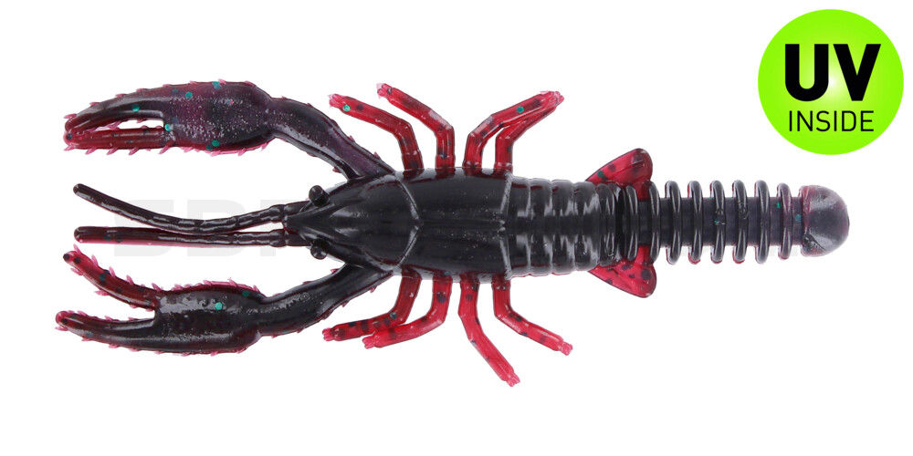 Baby Crawfish 3" (ca. 7 cm) Red Shad/Green Flake