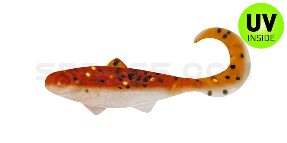 Banjo Twister 2" (ca. 5,0 cm) goldperl / motoroil Glitter