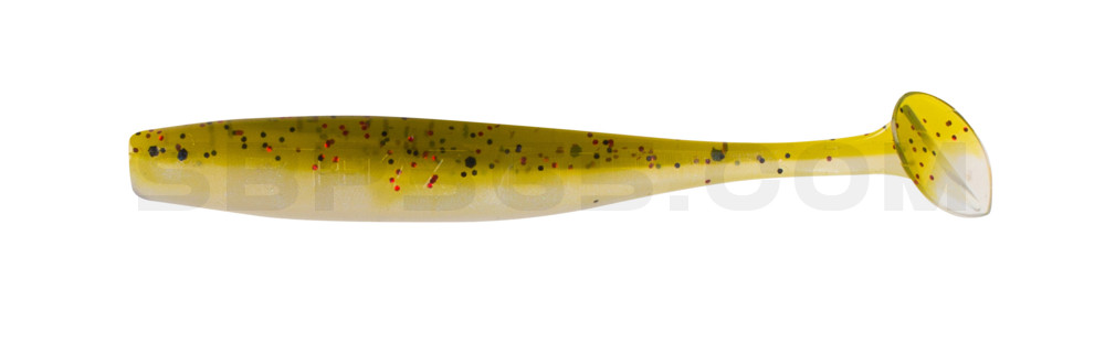 Bass Shad 2,5" (ca. 7 cm) blauperl / Kaulbarsch-Multiglitter