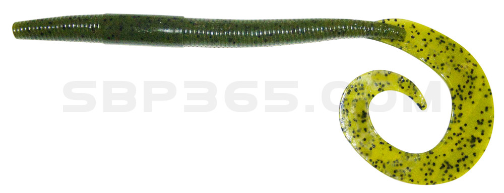 Big Curl Tail Worm 10" (ca. 19 cm) Watermelon Seed