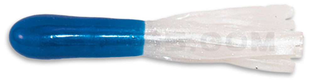 Crappie Tube 1.75" (ca. 4,5 cm) im Zip Bag Blue/Pearl