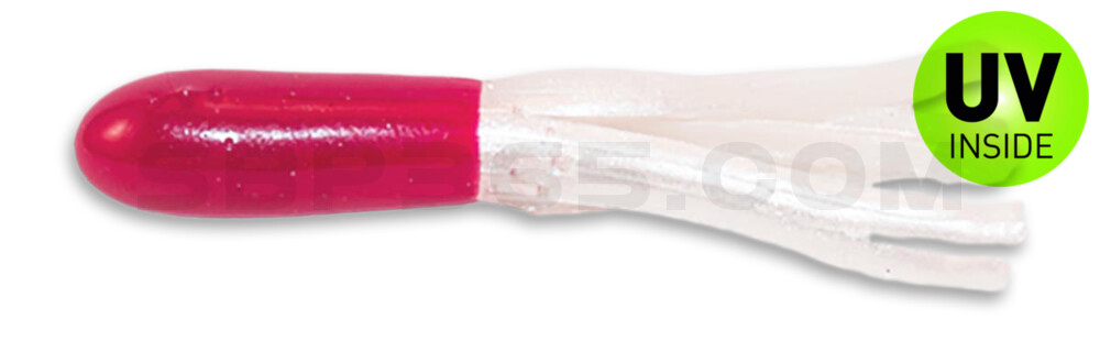 Crappie Tube 1.75" (ca. 4,5 cm) im Zip Bag Pink/Pearl
