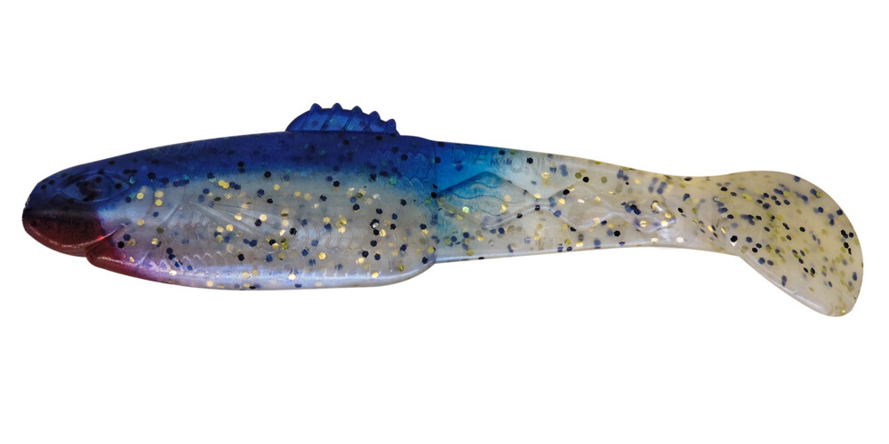 Diamond-Shad 2,5" (ca. 7,0 cm) blauperl-Glitter / blau