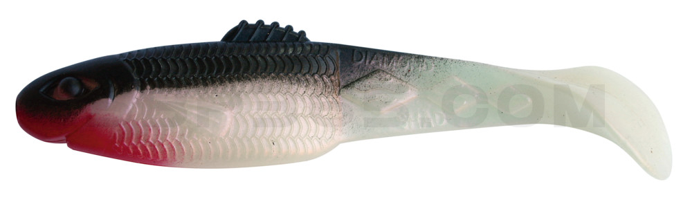 Diamond-Shad 2,5" (ca. 7,0 cm) perl / schwarz