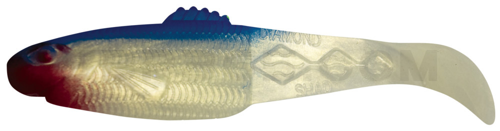 Diamond Shad 3,5" (ca. 10,0 cm) goldperl / blau