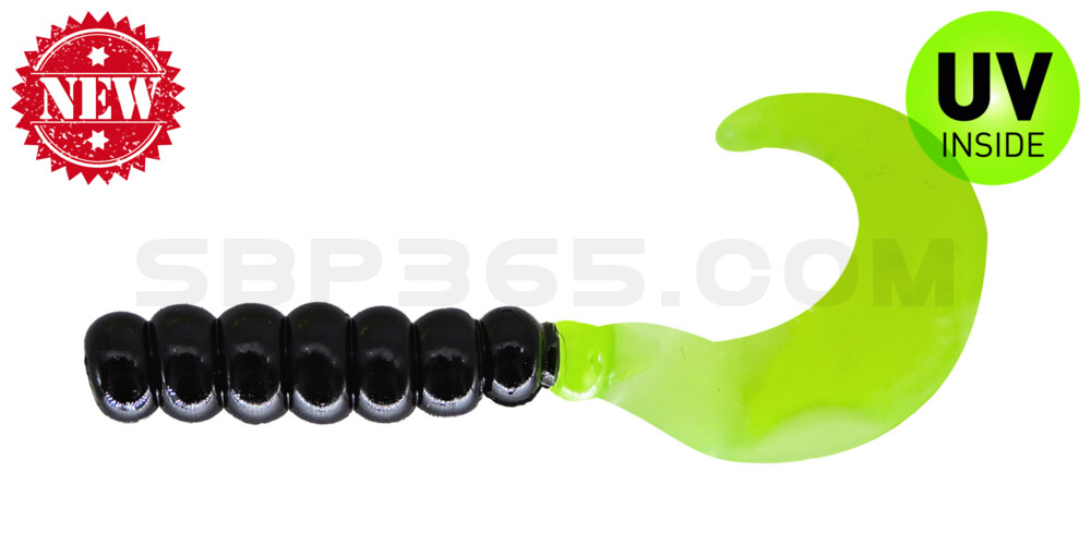 Fat Grub 2" (ca. 5 cm) Black Chart