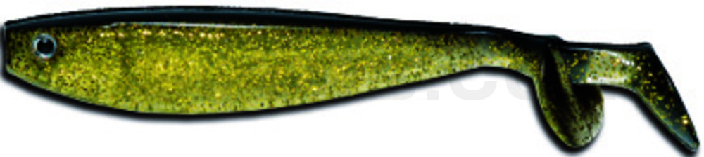 Fury Shad 5" (ca. 13 cm) klar gold-Glitter / schwarz
