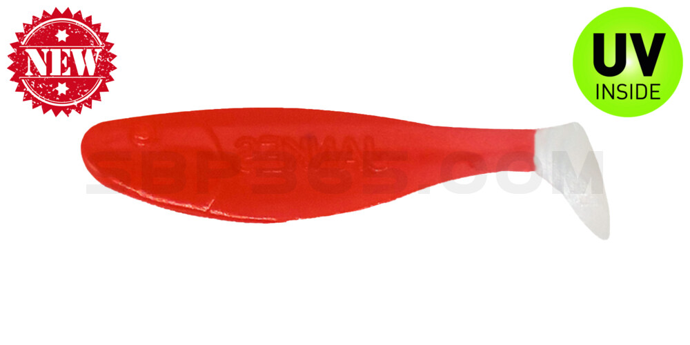 Jankes 2" (ca. 4,5 cm) feuerrot / white tail