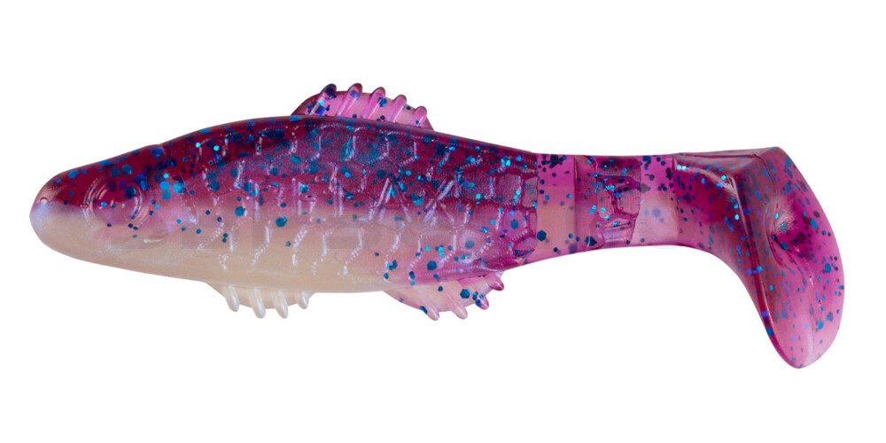 Killer Shad 3" (ca. 8,0 cm) blauperl / violett-electric blue Glitter