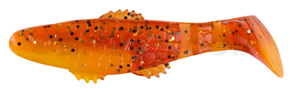 Killer Shad 3" (ca. 8,0 cm) gelb / motoroil Glitter
