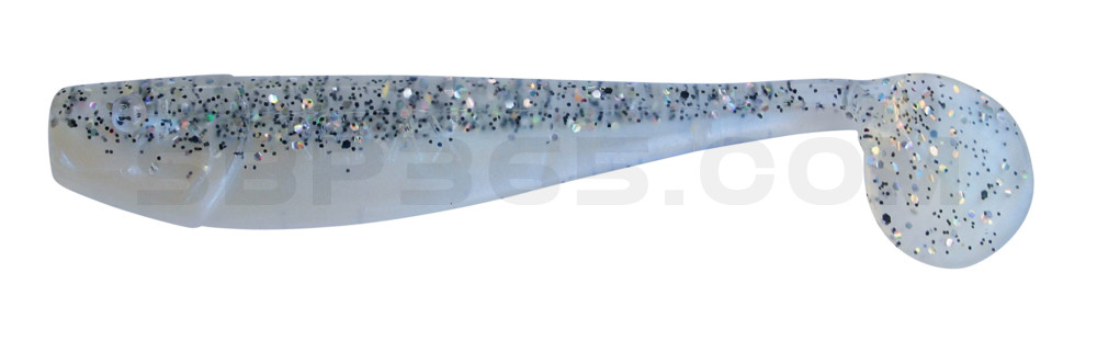 King-Shad 4" (ca. 11,0 cm) blauperl / klar salt´n pepper Glitter