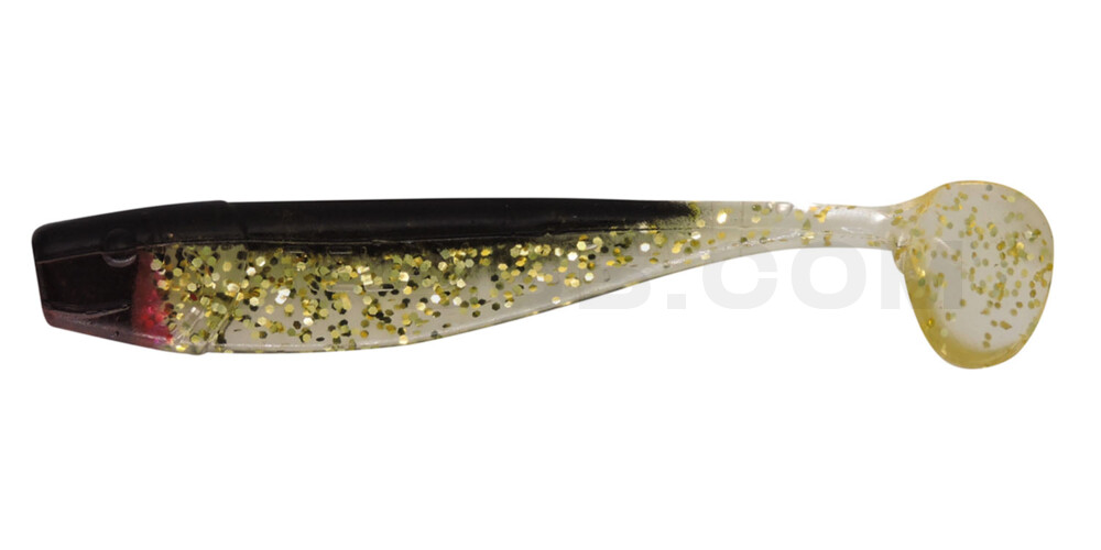King-Shad 4" (ca. 11,0 cm) klar gold-Glitter / schwarz