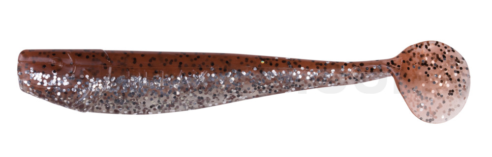 King-Shad 4" (ca. 11,0 cm) klar silber Glitter / braun-Glitter