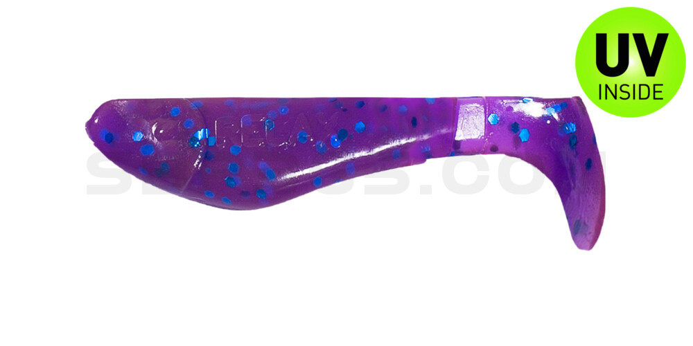 Kopyto-Classic 1" (ca. 3,5 cm) crawfish-violett-electric blue-Glitter