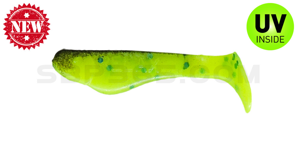 Kopyto-Classic 1" (ca. 3,5 cm) perlgrün blau-Glitter / schwarz