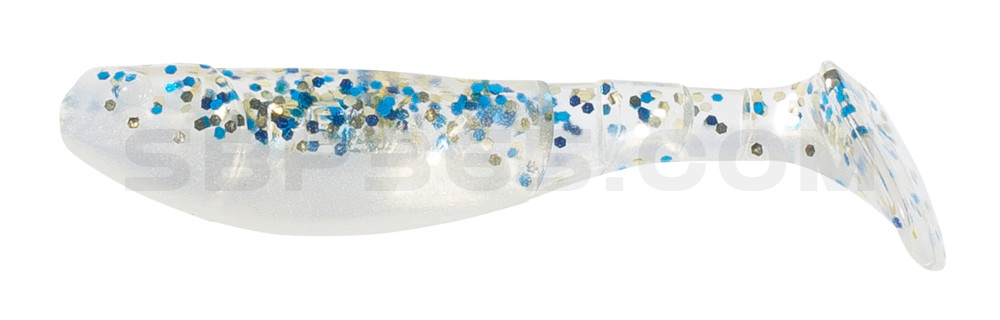 Kopyto-Classic 2,5" (ca.7,0 cm) goldperl / klar blau Glitter