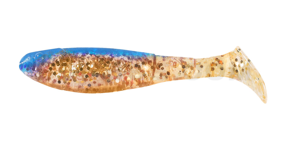 Kopyto-Classic 2,5" (ca.7,0 cm) klar gold-Glitter / blau