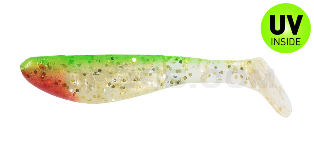 Kopyto-Classic 2,5" (ca.7,0 cm) milchgold-Glitter / grün