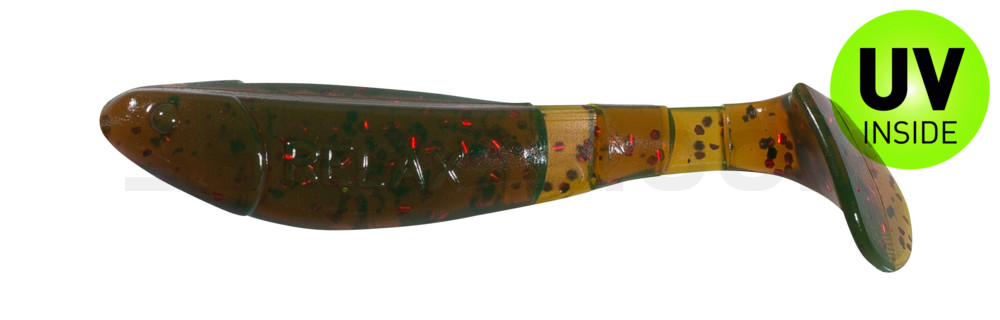 Kopyto-Classic 2,5" (ca.7,0 cm) motoroil-rot-Glitter