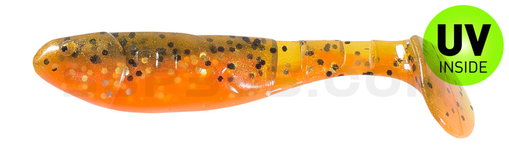 Kopyto-Classic 2,5" (ca.7,0 cm) orange-Glitter / olivebraun-Glitter