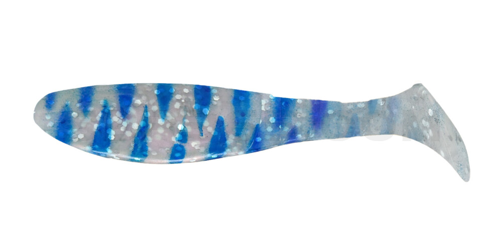 Kopyto-Classic 2,5" (ca.7,0 cm) perlweiss-Glitter / blau