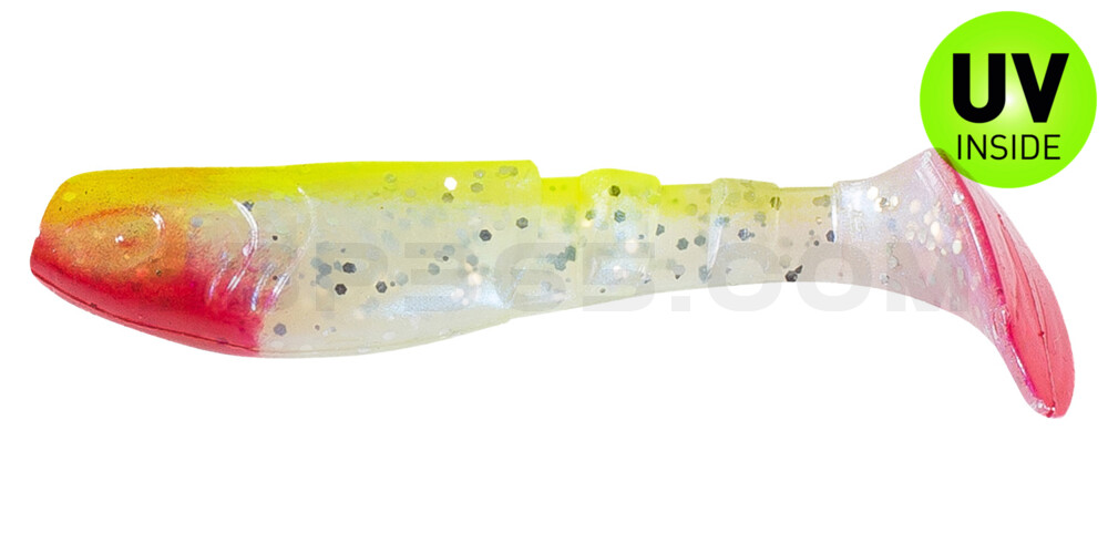 Kopyto-Classic 3" (ca. 8,0 cm) blauperl-Glitter / fluogelb
