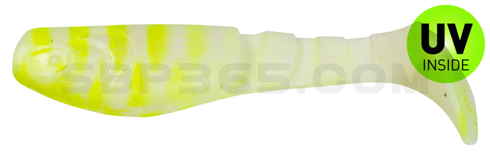 Kopyto-Classic 3" (ca. 8,0 cm) reinweiss / fluogelb gestreift