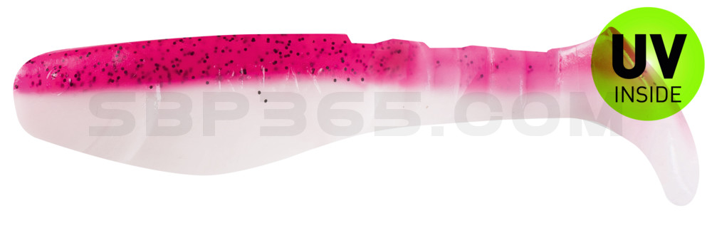 Kopyto-Classic 3" (ca. 8,0 cm) reinweiss / hot pink Glitter