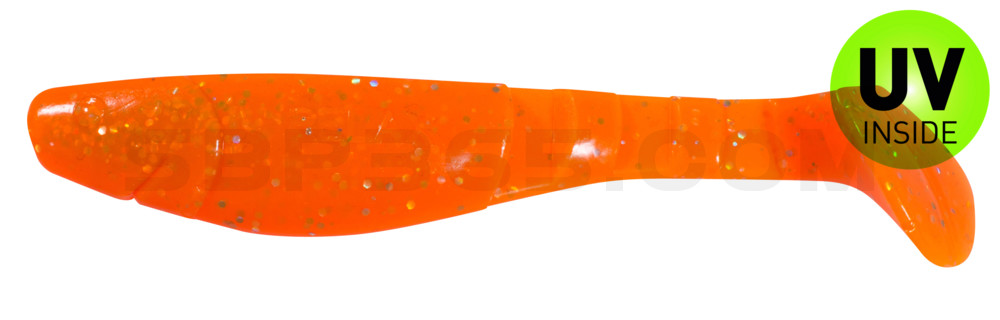 Kopyto-Classic 4" (ca. 11,0 cm) klar fluoorange glitter