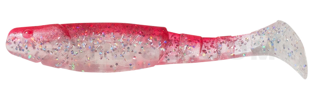 Kopyto-Classic 4" (ca. 11,0 cm) klar silber-Glitter / rot