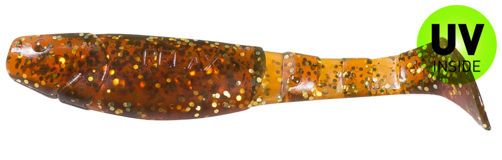 Kopyto-Classic 4" (ca. 11,0 cm) motoroil-gold-Glitter