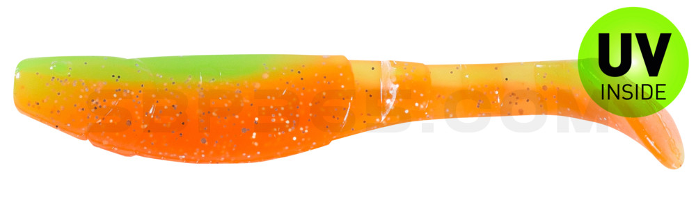 Kopyto-Classic 4" (ca. 11,0 cm) orange-Glitter / fluogrün-Glitter