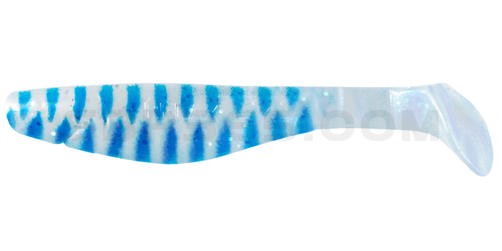 Kopyto-Classic 4" (ca. 11,0 cm) perlweiss-Glitter / blau