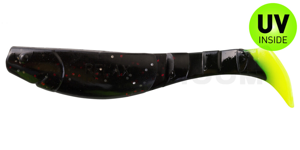 Kopyto-Classic 4" (ca. 11,0 cm) schwarz-rot-glitter / fire tail