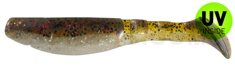 Kopyto-Classic 4" (ca. 11,0 cm) selbstleuchtend Glitter / Kaulbarsch