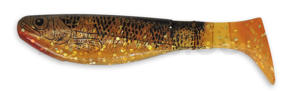 Kopyto-Nature 3" (ca. 8,0 cm) goldperl-Glitter / Barsch