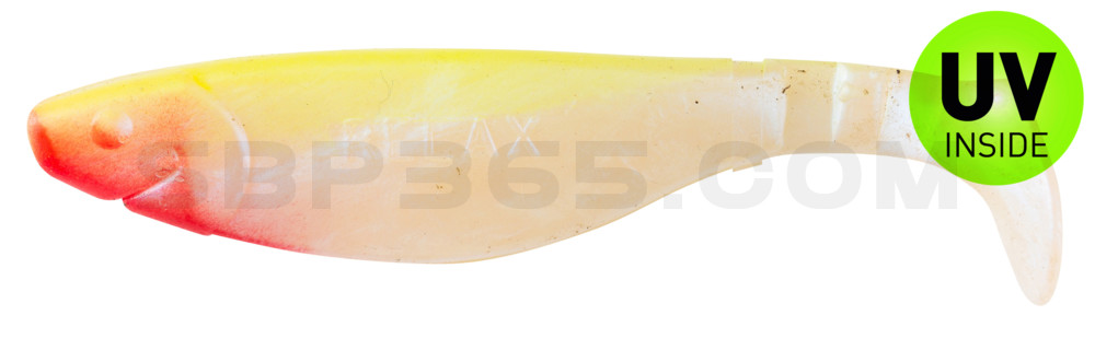 Kopyto-River 4" (ca. 11,0 cm) blauperl / fluogelb