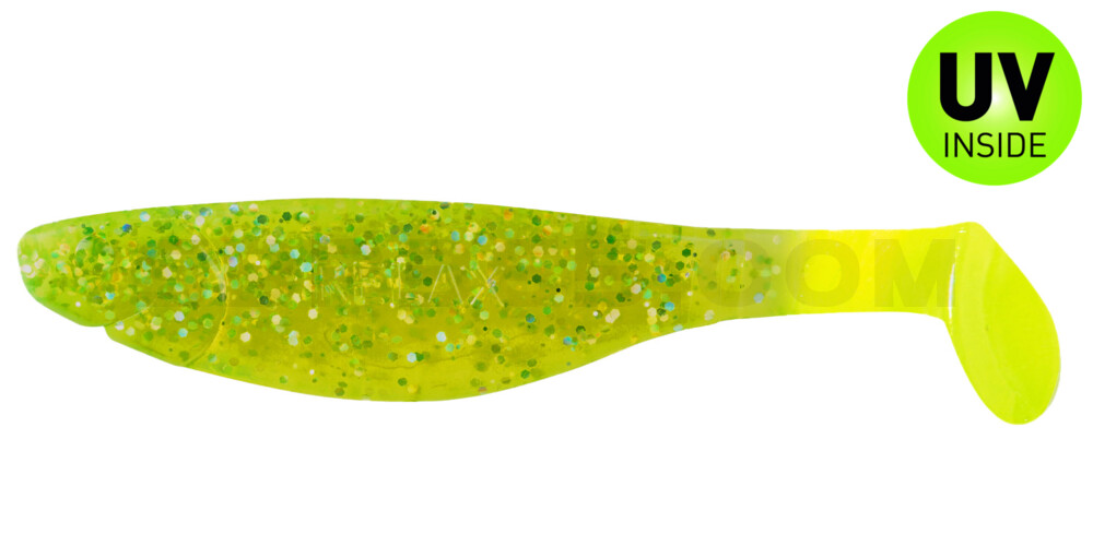 Kopyto-River 4" (ca. 11,0 cm) grün(chartreuse)-glitter / fire tail