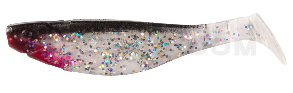 Kopyto-River 4" (ca. 11,0 cm) klar silber-Glitter / schwarz