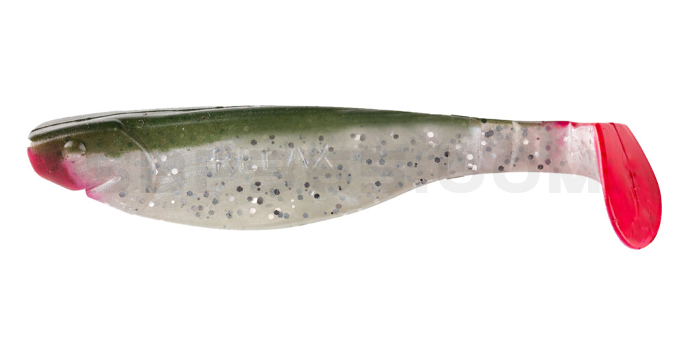 Kopyto-River 4" (ca. 11,0 cm) perlweiss-Glitter / boddengrün