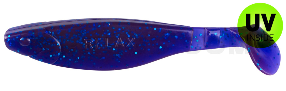 Kopyto-River 5" (ca. 13,0 cm) crawfish-violett-electric blue-Glitter