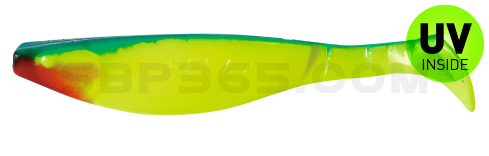 Kopyto-River 6" (ca. 16,0 cm) fluogelb / blau