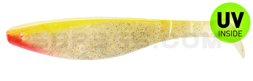 Kopyto-River 6" (ca. 16,0 cm) goldperl-Glitter / fluogelb