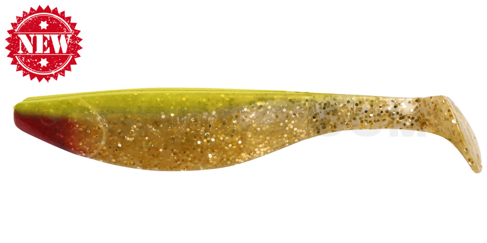 Kopyto-River 6" (ca. 16,0 cm) milchgold-Glitter / fluogelb