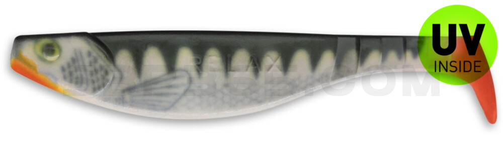 Kopyto-River Nature 6" (ca. 16,0 cm) reinweiss / Zander / Red Tail