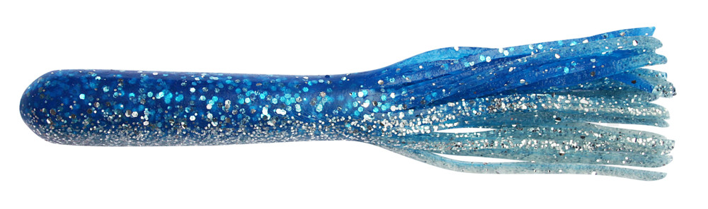 Magnum Tube 5" (ca. 12,5 cm) clear-silver-blue-glitter