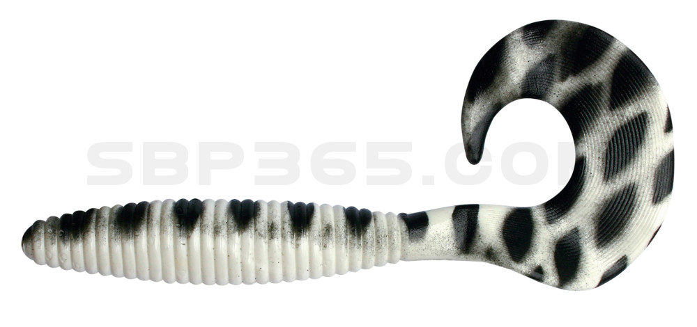 Magnum Twister 6" (ca. 16,0 cm) reinweiss / schwarz gestreift