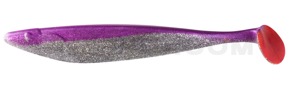 Megalodon 12" (ca. 30,0 cm) klar silber-Glitter / purpur