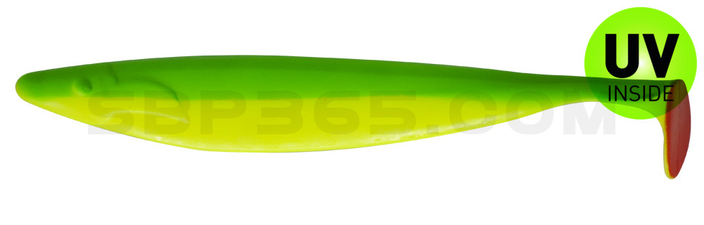 Megalodon 15" (ca. 40,0 cm) fluogelb / grün
