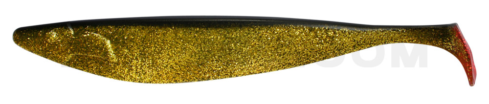 Megalodon 15" (ca. 40,0 cm) klar gold-Glitter / schwarz